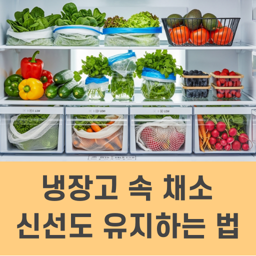 냉장고 속 채소 신선도 유지하는 법