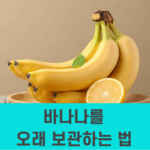 바나나를 오래 보관하는 법
