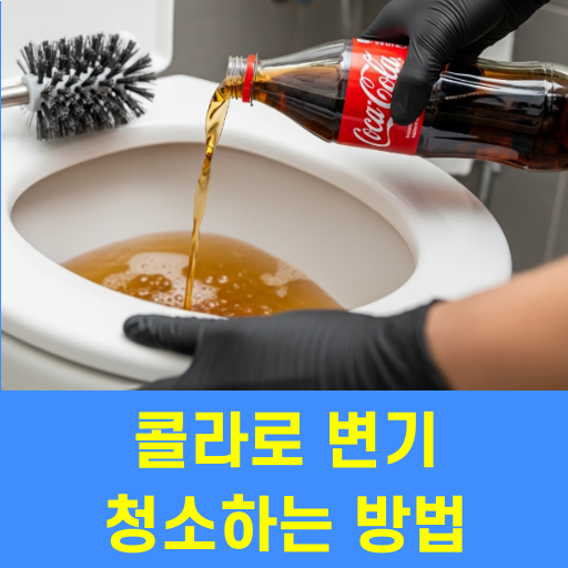콜라로 변기 청소하는 방법