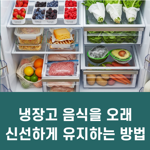 냉장고 음식을 오래 신선하게 유지하는 방법