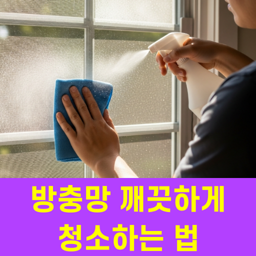 방충망 청소 깨끗하게