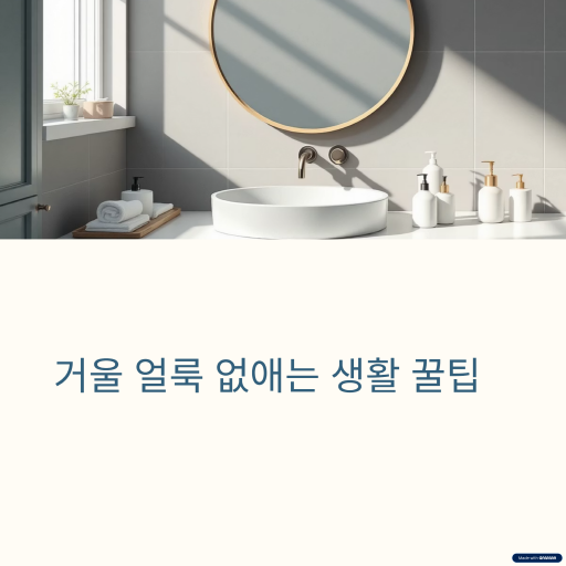 거울을 깨끗하게 닦으려면