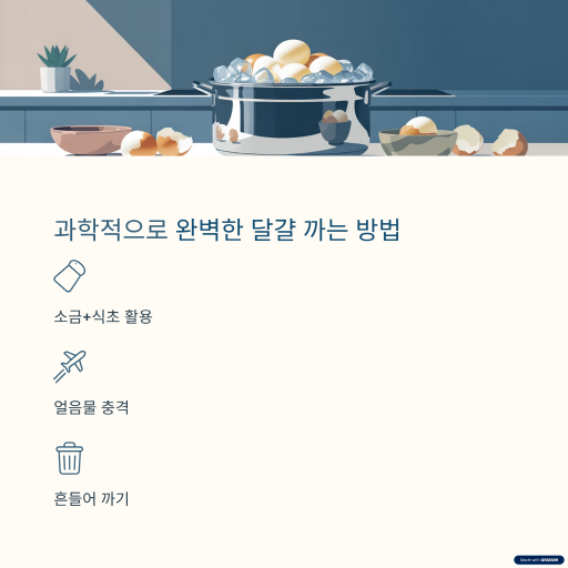 달걀껍질 쉽게 까는법
