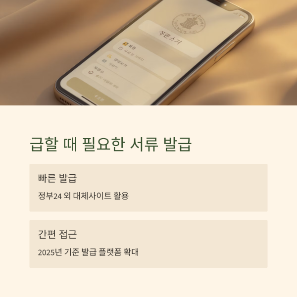 주민등록 등본 초본 발급 대체사이트