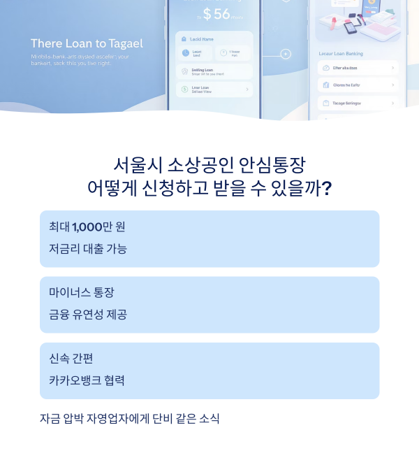 서울시 소상공인 안심통장